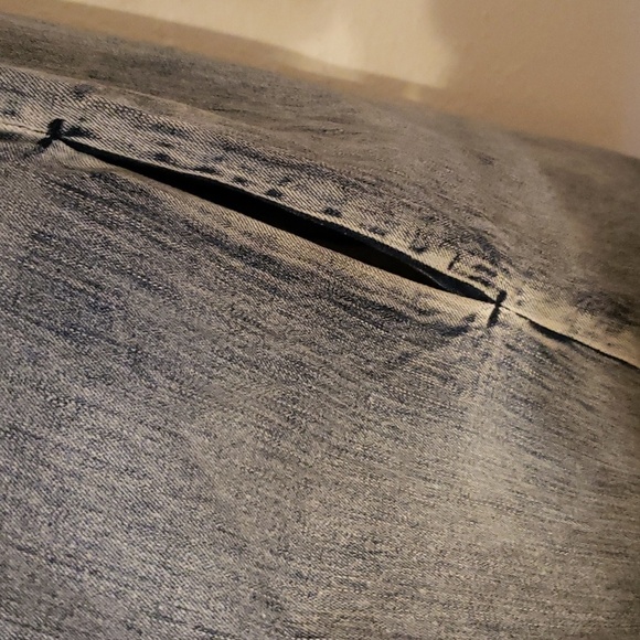 Harlowe & Graham Denim Color-blocked Summer Dress with Pockets - Picture 6 of 11